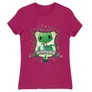 Pink Harry Potter női rövid ujjú póló - Slytherin Watercolor