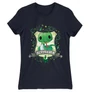 Sötétkék Harry Potter női rövid ujjú póló - Slytherin Watercolor