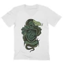 Fehér Harry Potter férfi V-nyakú póló - Slytherin