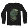Fekete Harry Potter férfi hosszú ujjú póló - Slytherin