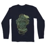 Sötétkék Harry Potter férfi hosszú ujjú póló - Slytherin
