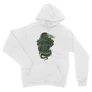 Fehér Harry Potter unisex kapucnis pulóver - Slytherin