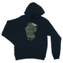 Sötétkék Harry Potter unisex kapucnis pulóver - Slytherin