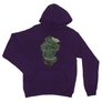 Sötétlila Harry Potter unisex kapucnis pulóver - Slytherin