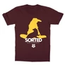 Bordó Harry Potter gyerek rövid ujjú póló - Sorted Hufflepuff