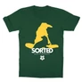 Sötétzöld Harry Potter gyerek rövid ujjú póló - Sorted Hufflepuff