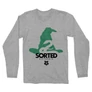 Sportszürke Harry Potter férfi hosszú ujjú póló - Sorted Slytherin