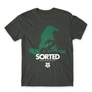 Sötétszürke Harry Potter férfi rövid ujjú póló - Sorted Slytherin