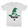 Fehér Harry Potter gyerek rövid ujjú póló - Sorted Slytherin
