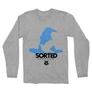 Sportszürke Harry Potter férfi hosszú ujjú póló - Sorted Ravenclaw