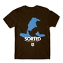 Barna Harry Potter férfi rövid ujjú póló - Sorted Ravenclaw