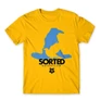 Sárga Harry Potter férfi rövid ujjú póló - Sorted Ravenclaw