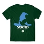 Sötétzöld Harry Potter férfi rövid ujjú póló - Sorted Ravenclaw