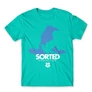 Türkiz Harry Potter férfi rövid ujjú póló - Sorted Ravenclaw