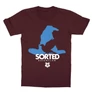 Bordó Harry Potter gyerek rövid ujjú póló - Sorted Ravenclaw