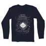 Sötétkék Harry Potter férfi hosszú ujjú póló - The Marauder's Map Cover