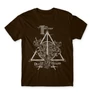 Barna Harry Potter férfi rövid ujjú póló - The three brothers