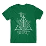 Zöld Harry Potter férfi rövid ujjú póló - The three brothers