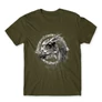 Khaki Harry Potter férfi rövid ujjú póló - Thestral head