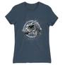 Denim Harry Potter női rövid ujjú póló - Thestral head