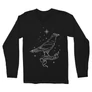 Fekete Harry Potter férfi hosszú ujjú póló - Ravenclaw Constellation