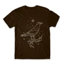 Barna Harry Potter férfi hosszú ujjú póló - Ravenclaw Constellation