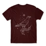 Bordó Harry Potter férfi hosszú ujjú póló - Ravenclaw Constellation