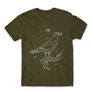 Khaki Harry Potter férfi hosszú ujjú póló - Ravenclaw Constellation