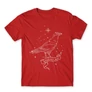 Piros Harry Potter férfi hosszú ujjú póló - Ravenclaw Constellation