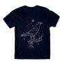 Sötétkék Harry Potter férfi hosszú ujjú póló - Ravenclaw Constellation