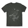 Sötétszürke Harry Potter férfi hosszú ujjú póló - Ravenclaw Constellation