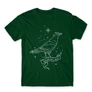 Sötétzöld Harry Potter férfi hosszú ujjú póló - Ravenclaw Constellation