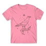 Világos rózsaszín Harry Potter férfi hosszú ujjú póló - Ravenclaw Constellation
