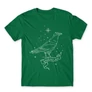 Zöld Harry Potter férfi hosszú ujjú póló - Ravenclaw Constellation