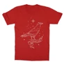 Piros Harry Potter gyerek rövid ujjú póló - Ravenclaw Constellation
