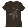 Barna Harry Potter női rövid ujjú póló - Ravenclaw Constellation