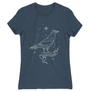 Denim Harry Potter női rövid ujjú póló - Ravenclaw Constellation