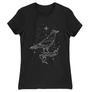 Fekete Harry Potter női rövid ujjú póló - Ravenclaw Constellation