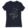Sötétkék Harry Potter női rövid ujjú póló - Ravenclaw Constellation