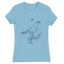 Világoskék Harry Potter női rövid ujjú póló - Ravenclaw Constellation
