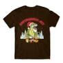 Barna Santasaurus Rex férfi rövid ujjú póló