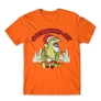 Narancs Santasaurus Rex férfi rövid ujjú póló