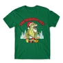 Zöld Santasaurus Rex férfi rövid ujjú póló