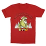 Piros Santasaurus Rex gyerek rövid ujjú póló