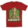 Piros A galaxis őrzői gyerek rövid ujjú póló - Groot Face
