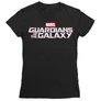 Fekete A galaxis őrzői női rövid ujjú póló - Guardians Simple Logo