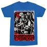 Királykék A galaxis őrzői férfi rövid ujjú póló - Guardians Team Grunge