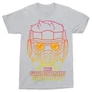 Sportszürke A galaxis őrzői férfi rövid ujjú póló - Star Lord Outline