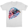 Fehér Marvel Amerika Kapitány gyerek rövid ujjú póló - Captain America Splash