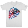 Kép 3/7 - Fehér Marvel Amerika Kapitány gyerek rövid ujjú póló - Captain America Splash